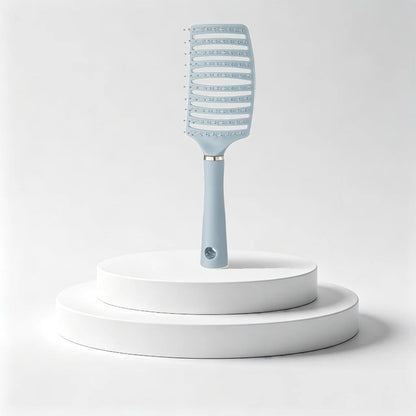 Large Bone Pink Blue Green Orange Hairbrush Curly Hair Comb Backhead Puffing Styling Tool Air Cushion Comb Long Hair Curly Hair Massage Big Curve Comb