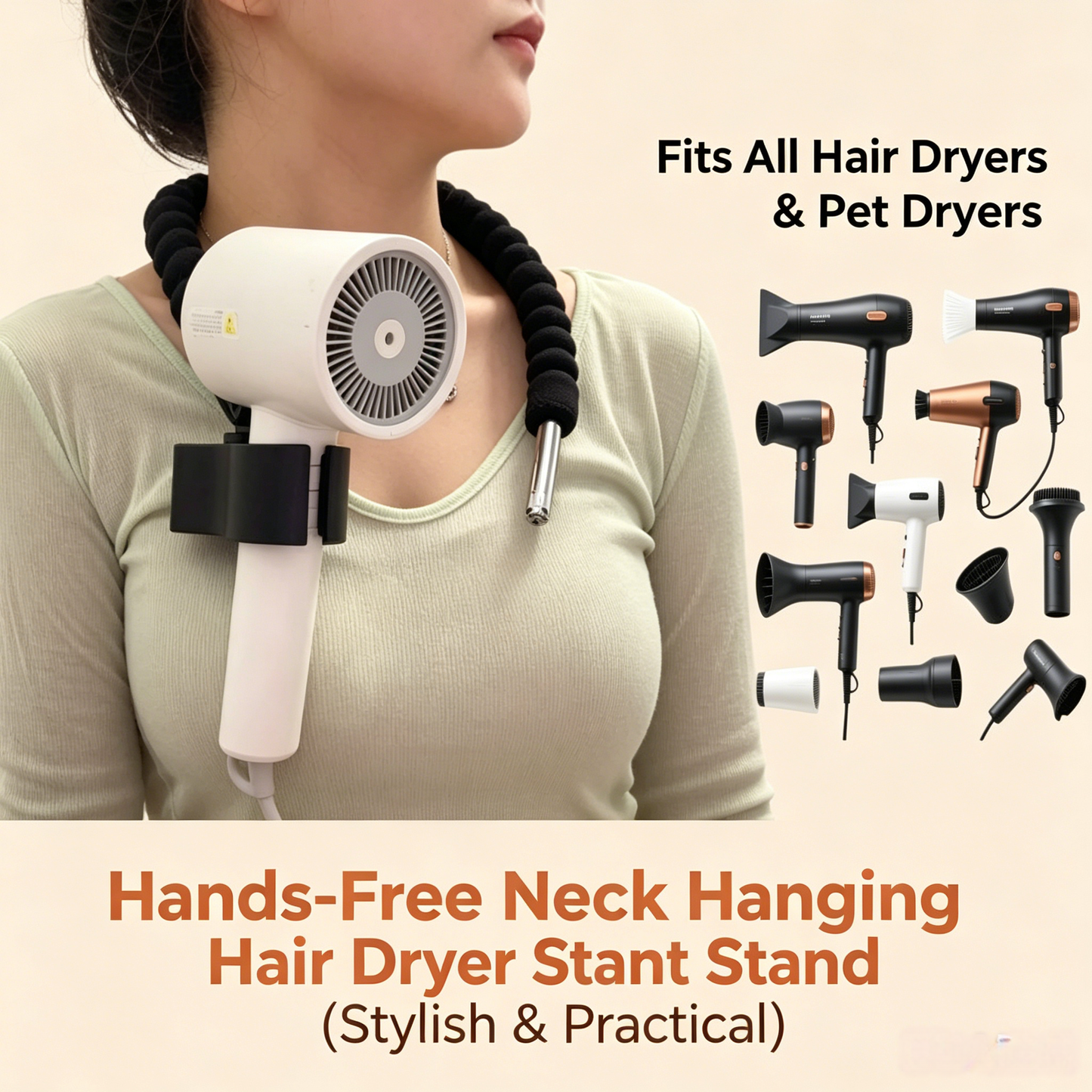 Hair dryer stand